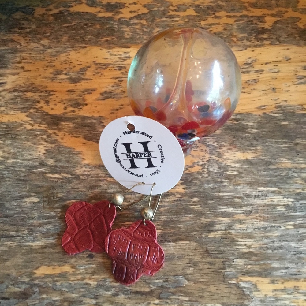 Homemade Leather Earrings